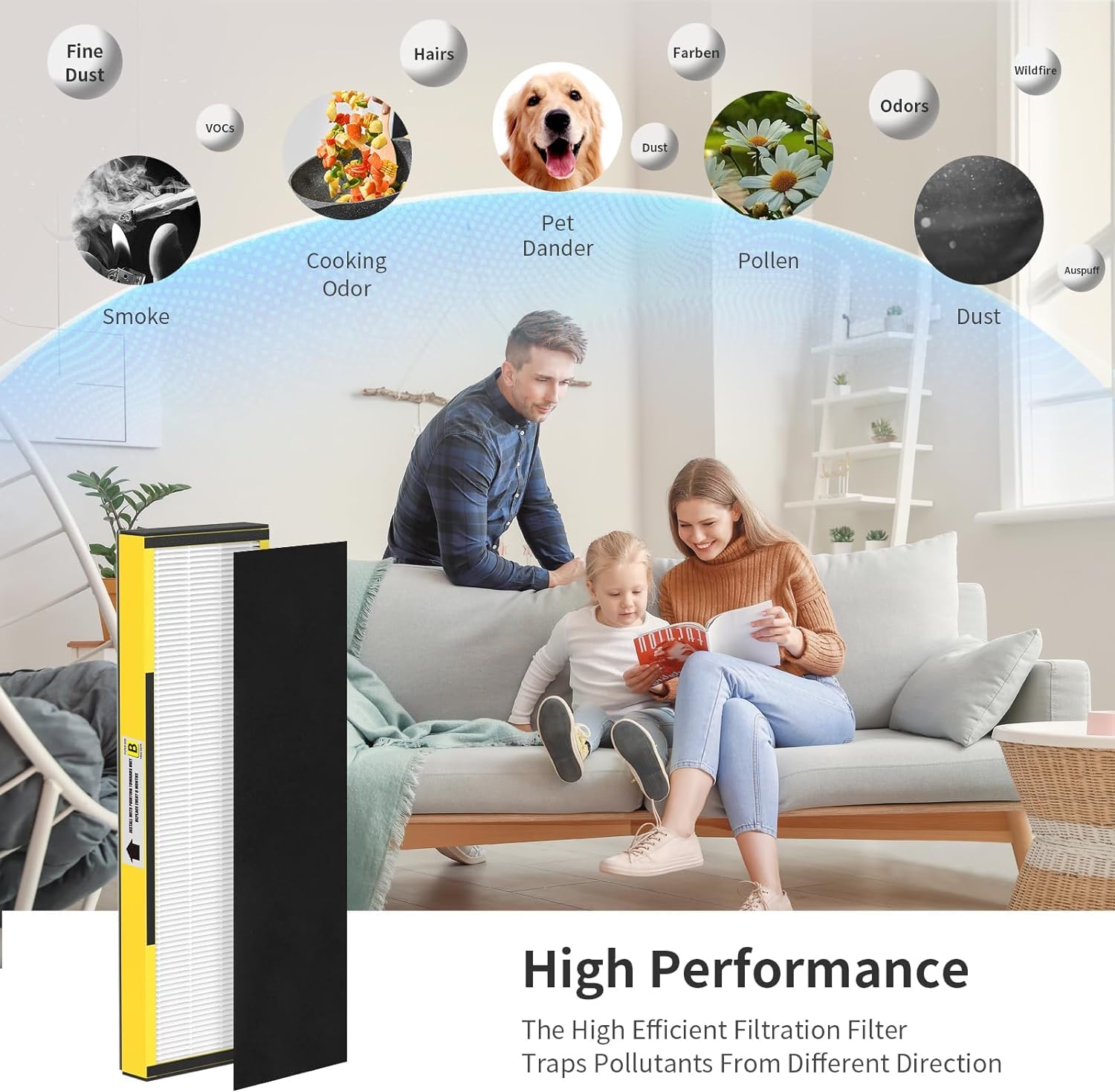 FCFMY FLT4825 installed in-use purifier shows effortless replacement