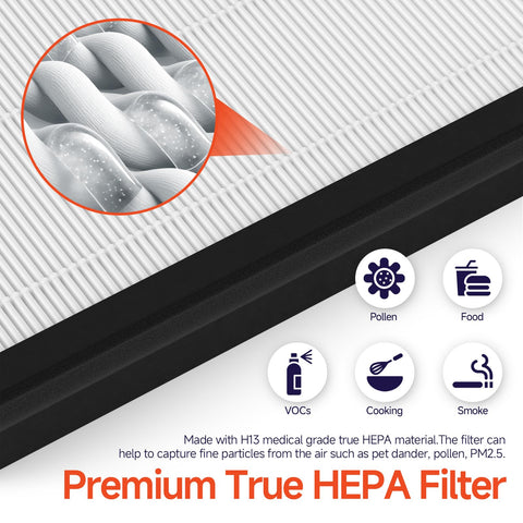 FCFMY HAP602 activated carbon filter targets odors and smells.
