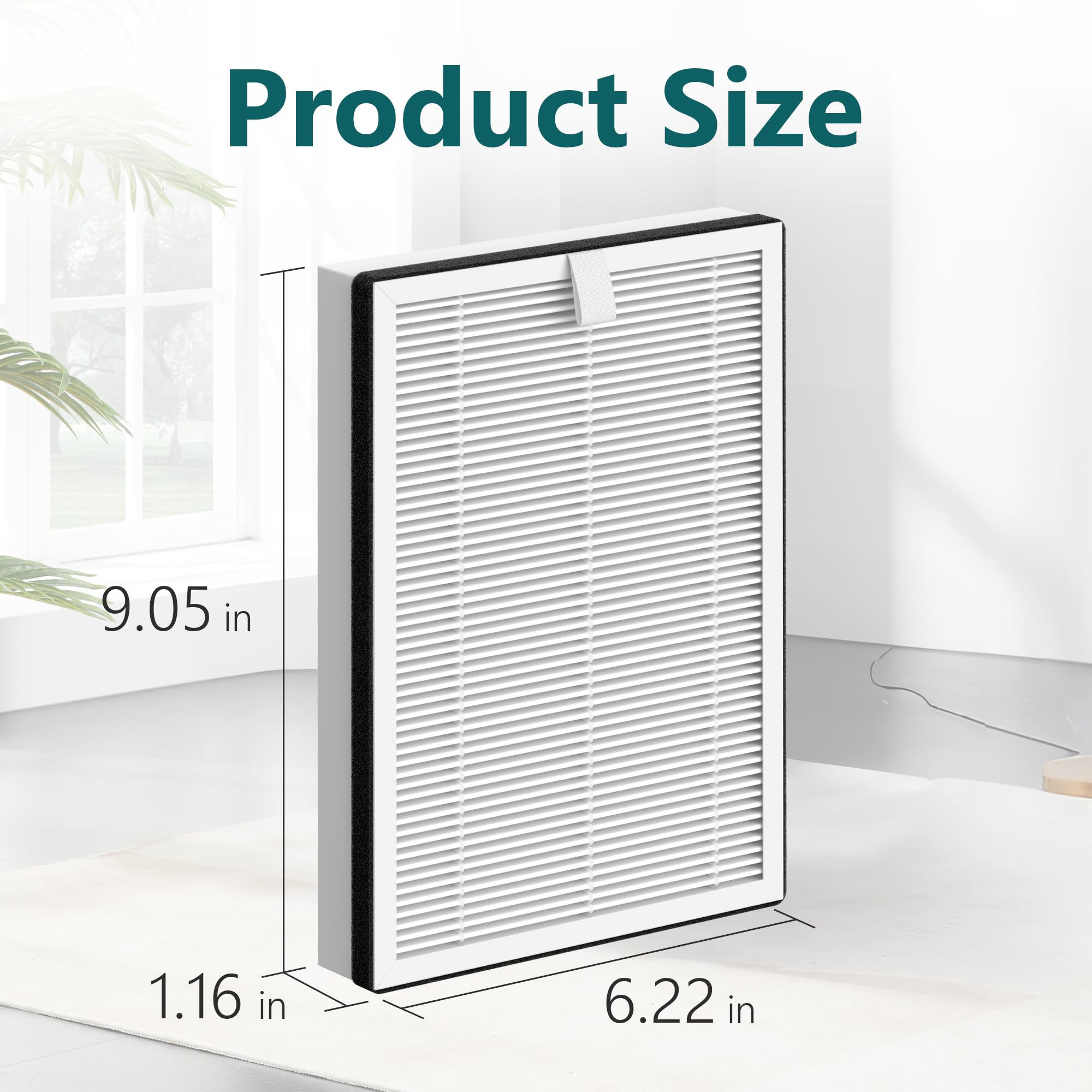 FCFMY replacement filters compatible with NuWave Oxypure 47402 for large rooms