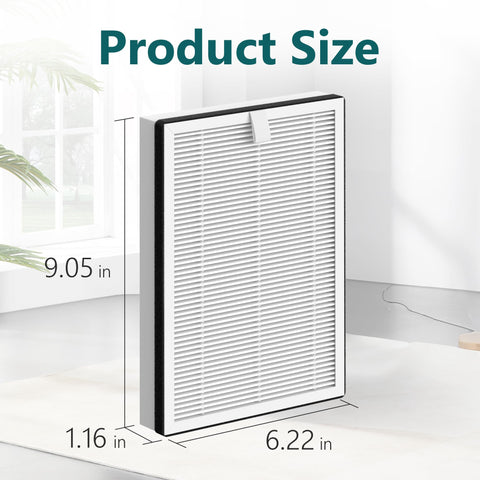 FCFMY replacement filters compatible with NuWave Oxypure 47402 for large rooms