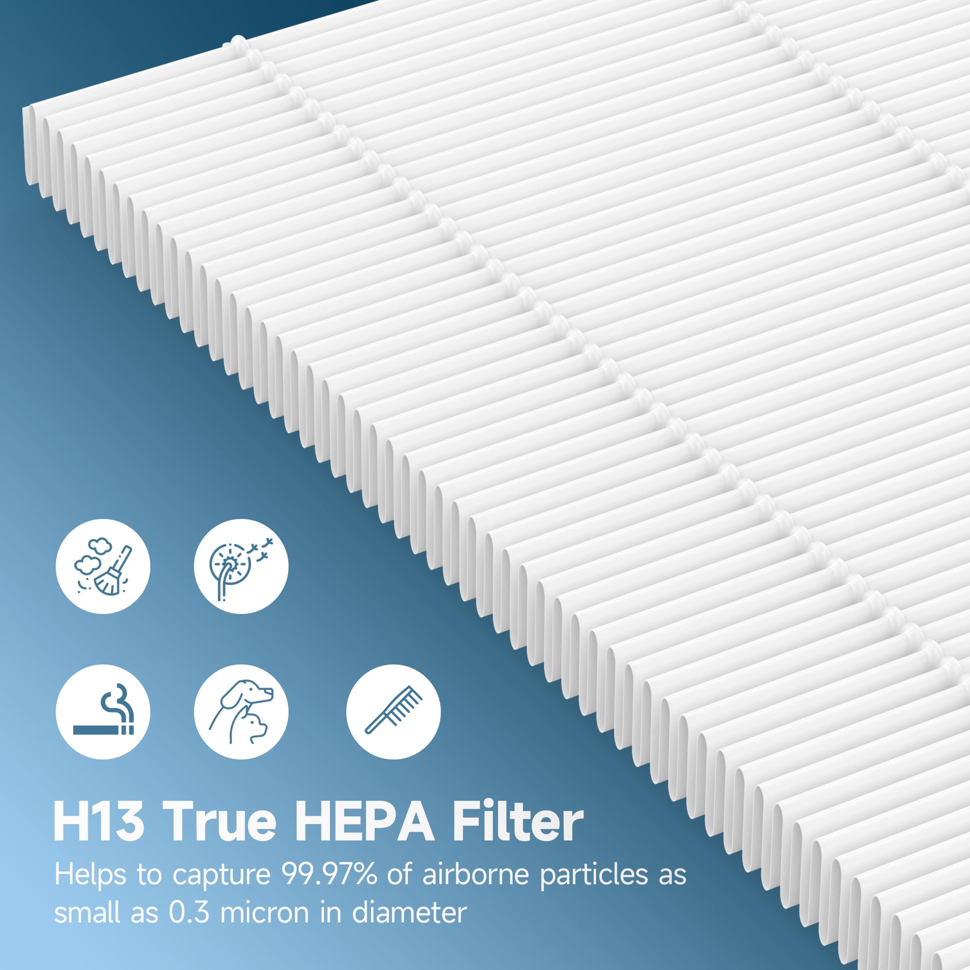 FCFMY TL2867 true HEPA action demonstrates high-efficiency filtration in practice.