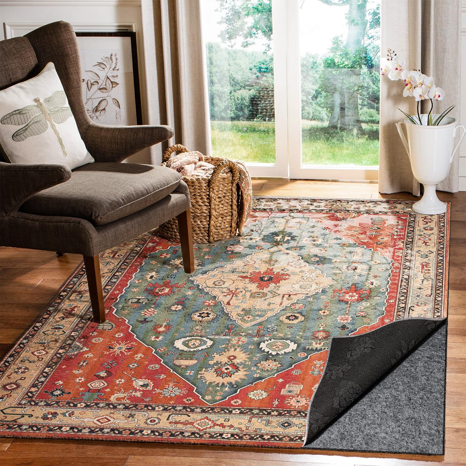 Fchuswty 5x8 ft pad creates quiet, insulated underfoot.
