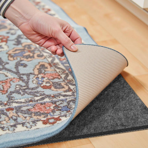 Fchuswty waterproof rug pad for 7x9 ft carpets providing floor moisture protection