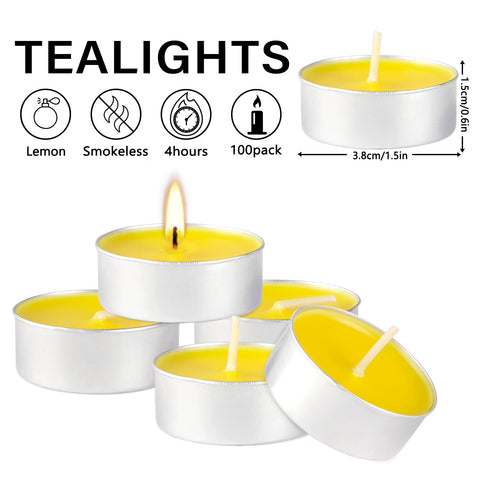 Fclayvts tealight burn-time 4h provides extended ambient lighting.