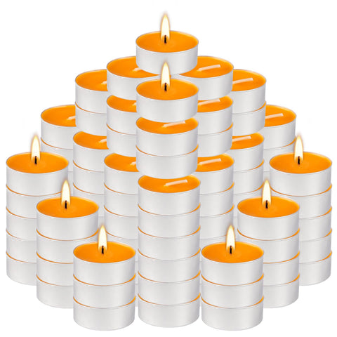 Fclayvts tealight candles on a coffee table create inviting mood lighting.
