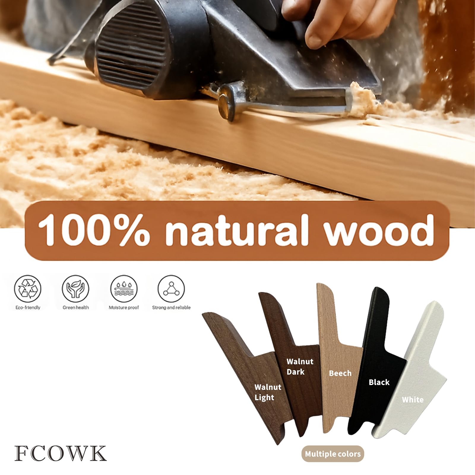 FCOWK easy-install hooks include anchors and screws.