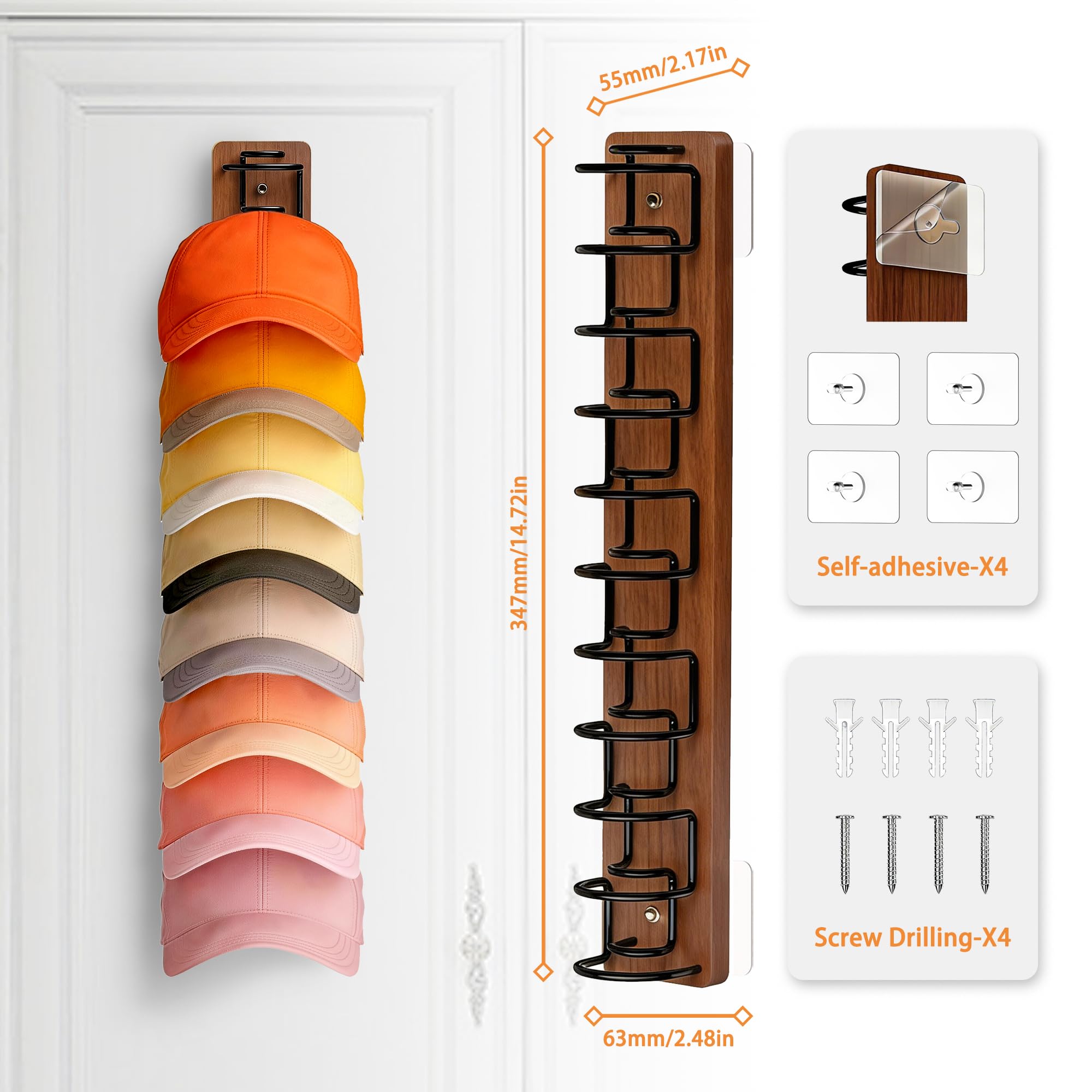 FDIDC curved slots protect brim shape during storage.