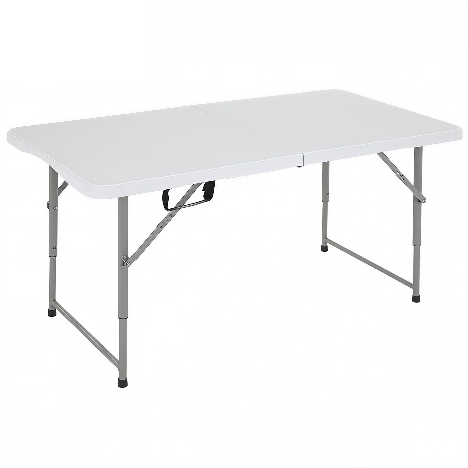 FDW 4FT folding table top view with waterproof surface for spills