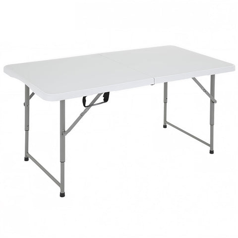 FDW 4FT folding table top view with waterproof surface for spills