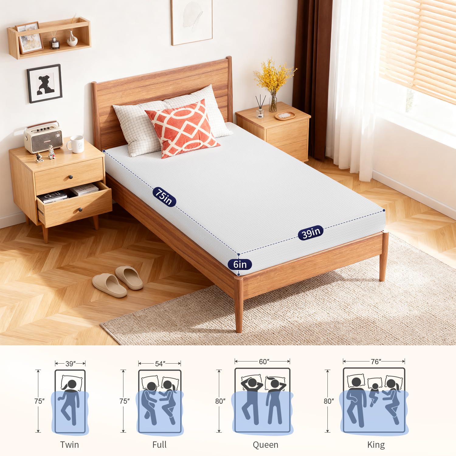 FDW white-cover finish adds clean, neutral bedroom style