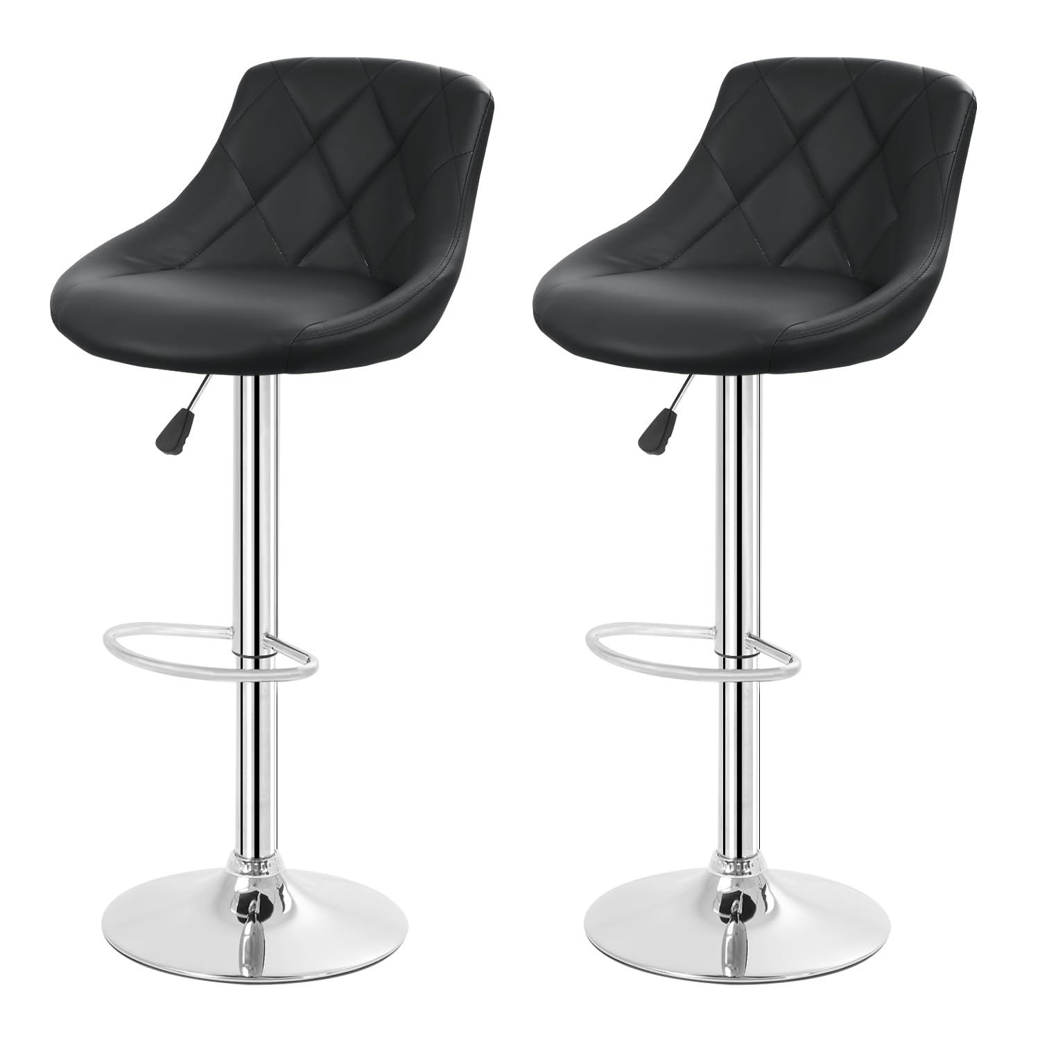 FDW bar stools adjustable-height and swivel seats for flexible kitchen seating.