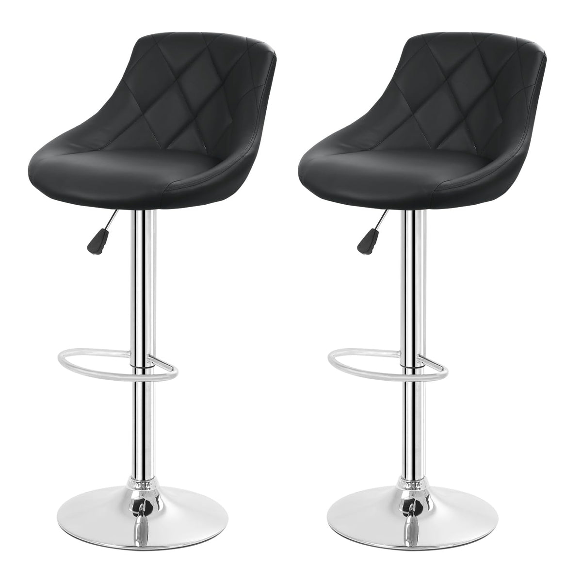 FDW bar stools adjustable-height and swivel seats for flexible kitchen seating.
