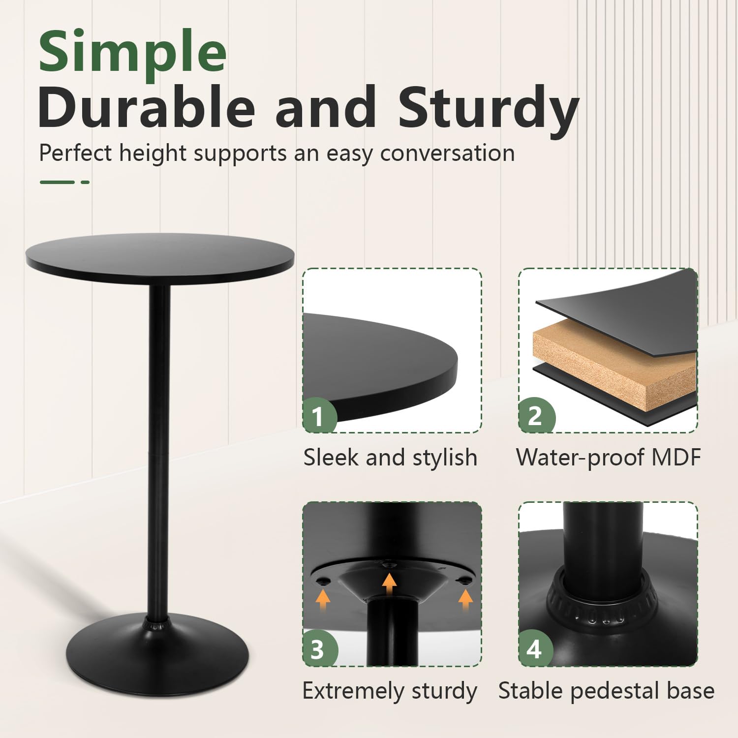 FDW table adapts to kitchens and home bars for versatile gatherings