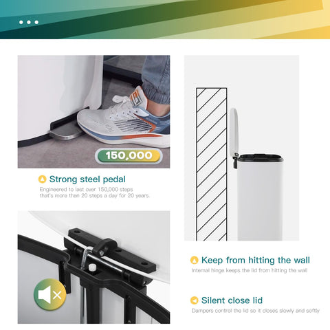 FDW brushed stainless steel fingerprint-proof surface keeps it smudge-free for a clean look.