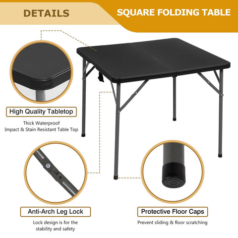 FDW powder-coated steel frame provides stable support during gatherings.