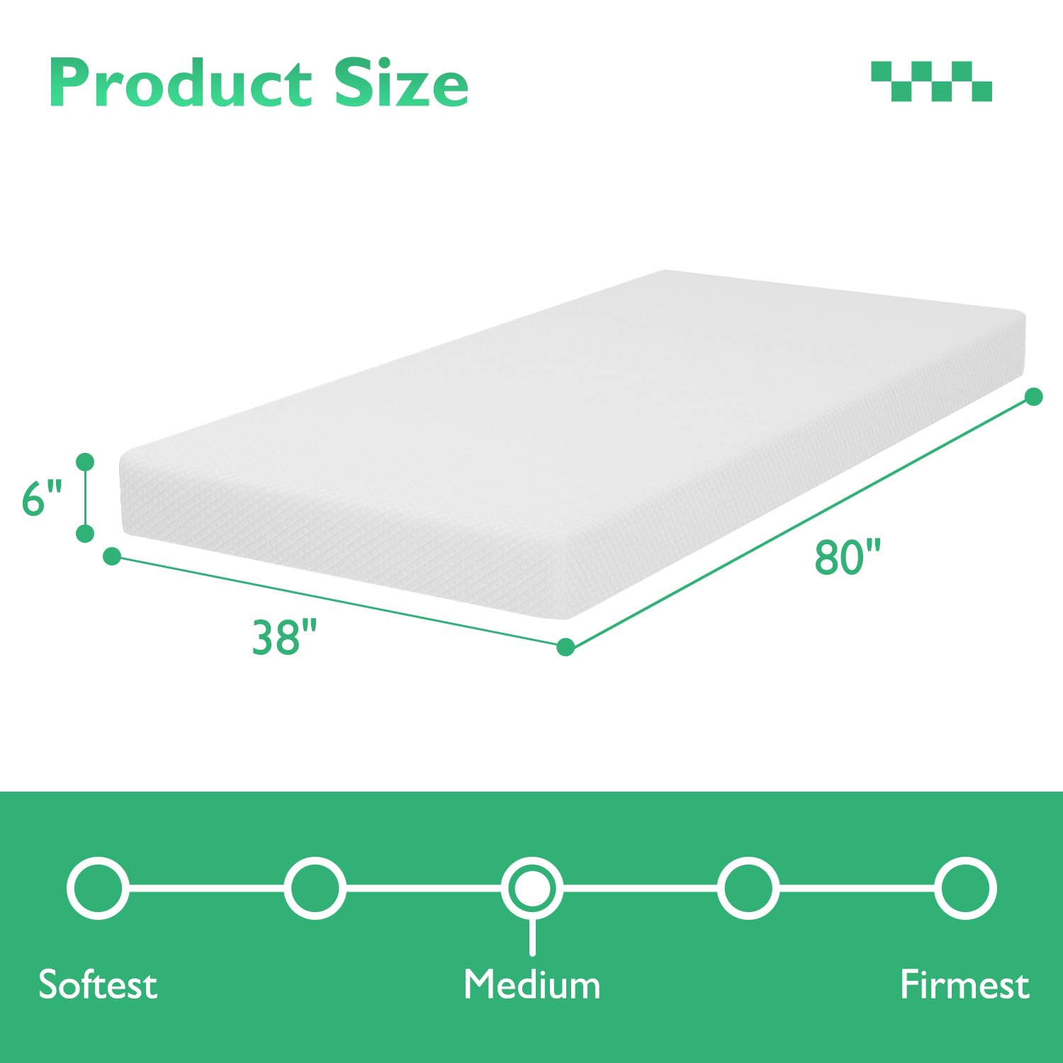FDW CertiPUR-US certified mattress offers a safer sleep environment.