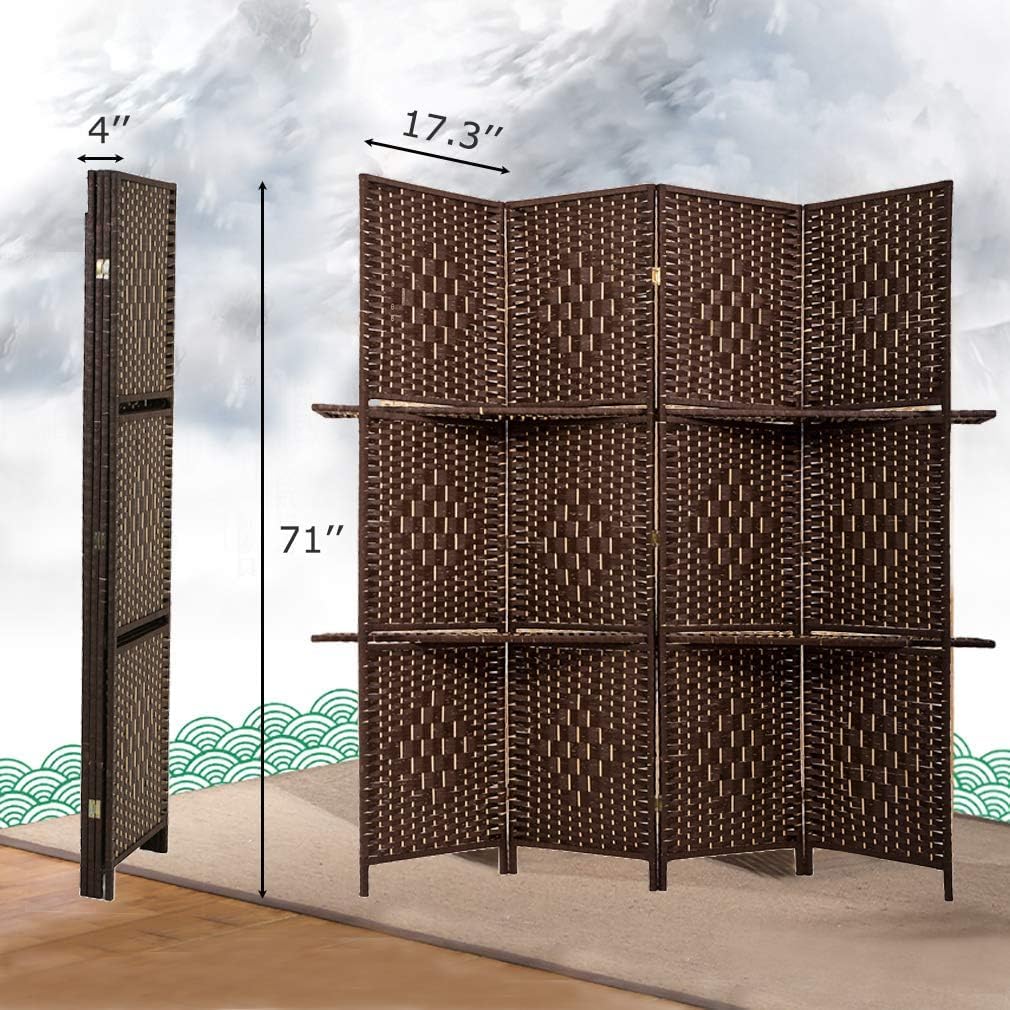 FDW easy-folding room divider simplifies setup and storage.