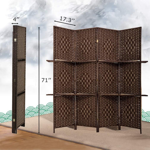 FDW easy-folding room divider simplifies setup and storage.