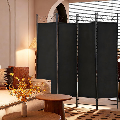 FDW folding portable partition screen for quick room reconfigurations and storage.