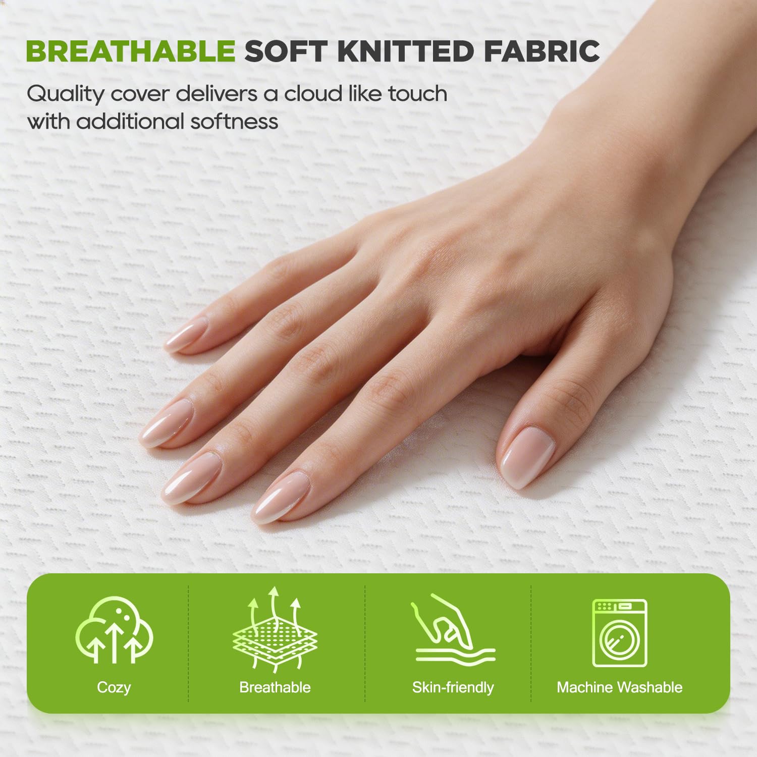 FDW removable washable zipper cover keeps your bed hygienic and fresh.