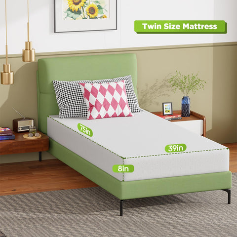 FDW twin mattress medium-firm feel supports spinal alignment and durable comfort.