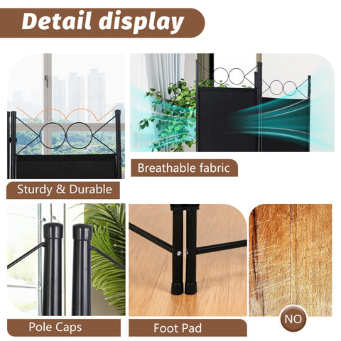 FDW four-panel divider suitable for open concept layouts with style.