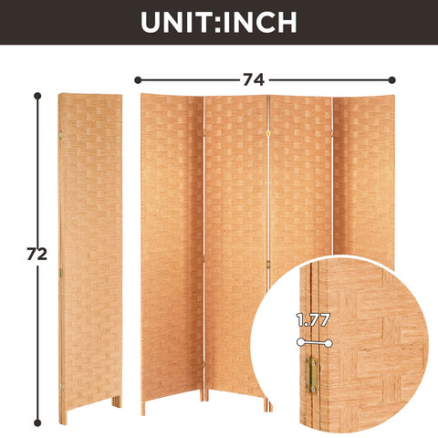 FDW wood mesh 4-panel divider being assembled by craftspeople.