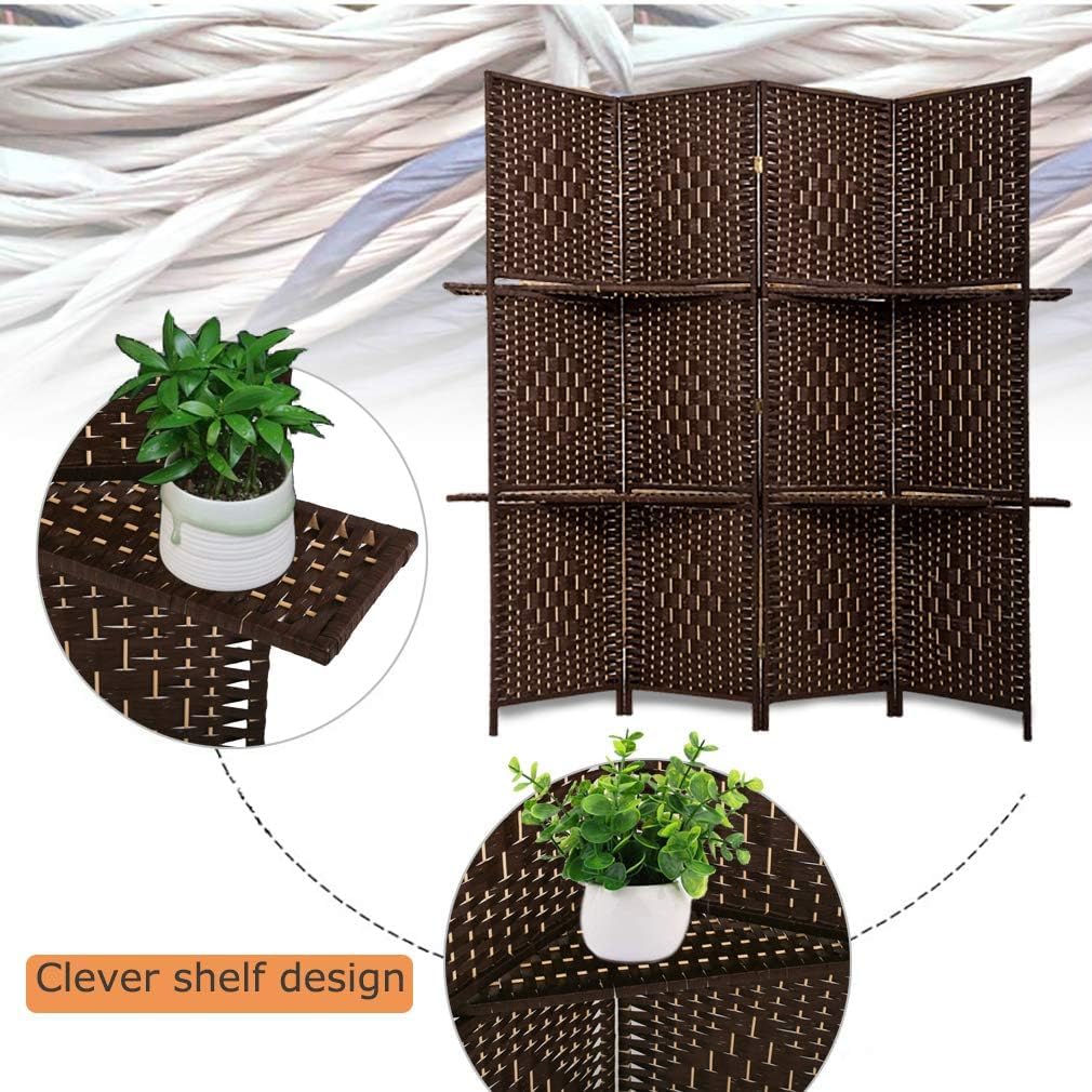 FDW wooden screen divider portable privacy partition for quick zoning.