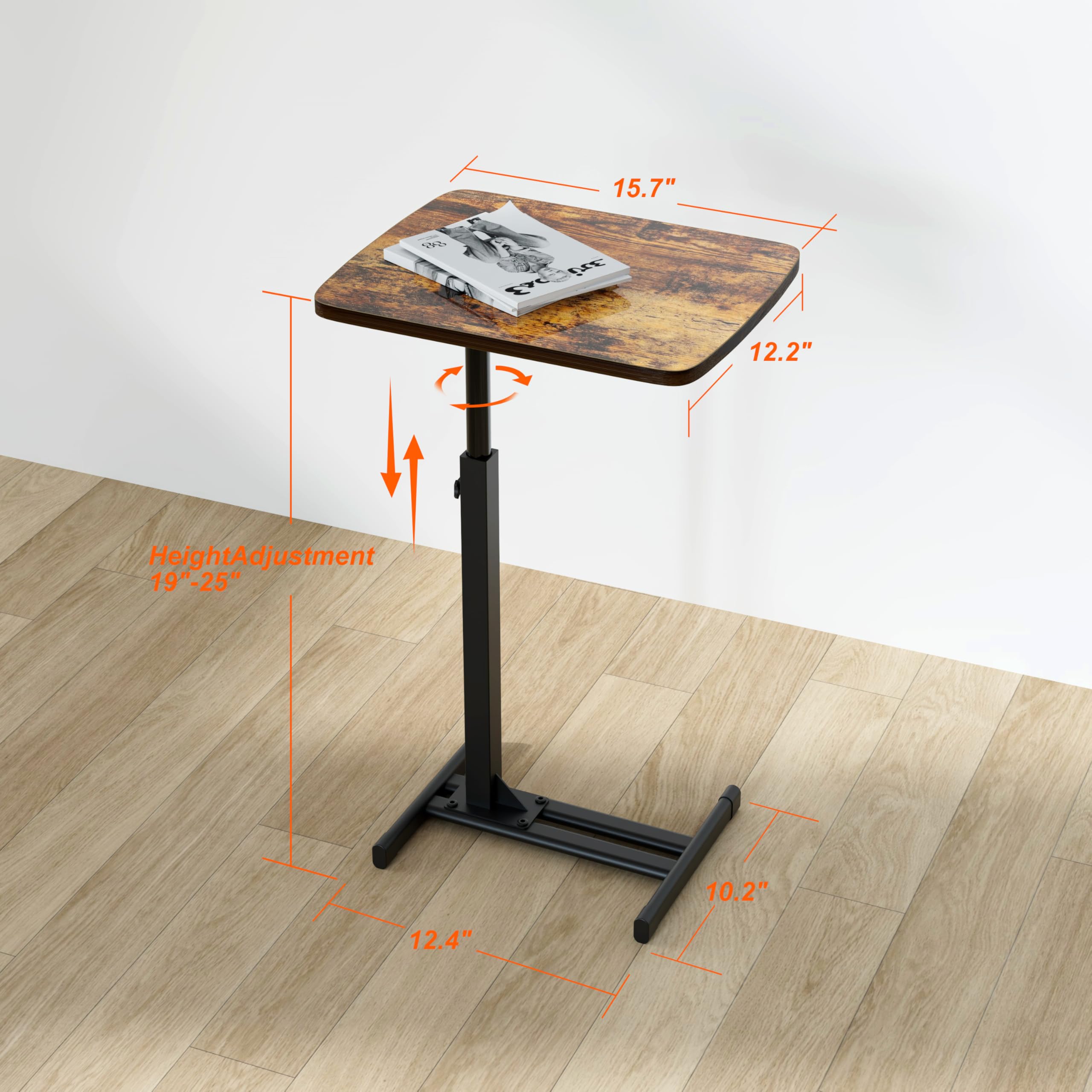 Non-wobble Fealarfaith table supports up to 50 lbs without wobble.