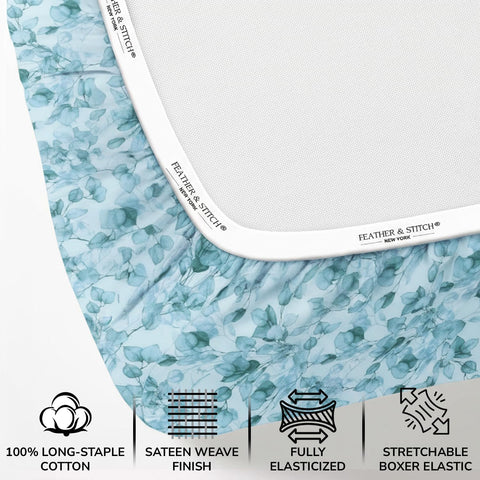 Feather & Stitch New York 18-inch deep pockets ensure secure mattress fit