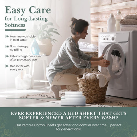 Feather & Stitch New York crisp-hand-feel sheets deliver durable, cool-night comfort