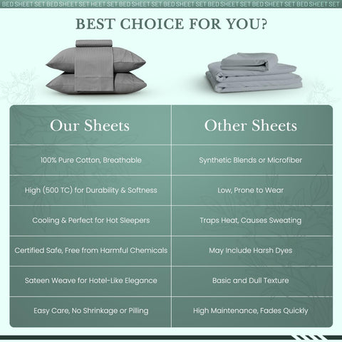Feather & Stitch New York grey stripe bedroom setup showcases versatile decor