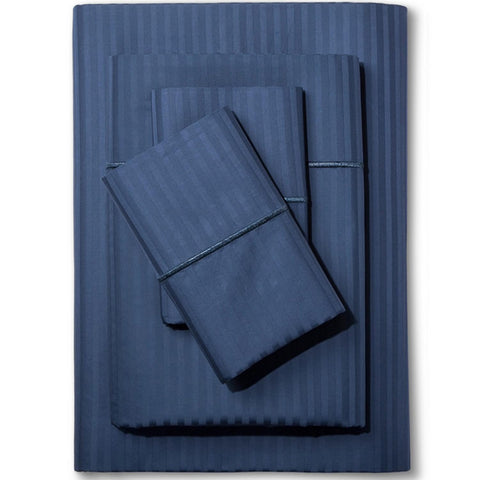 Feather & Stitch New York damask bed sheet set queen — hotel-soft luxury finish.