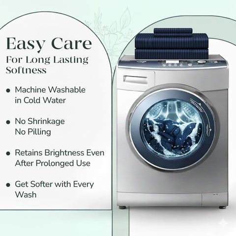 Feather & Stitch New York easy-care sheets — maintain softness with proper washing.