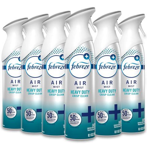 Febreze Air Mist bottle pour delivering quick, even freshness in any room