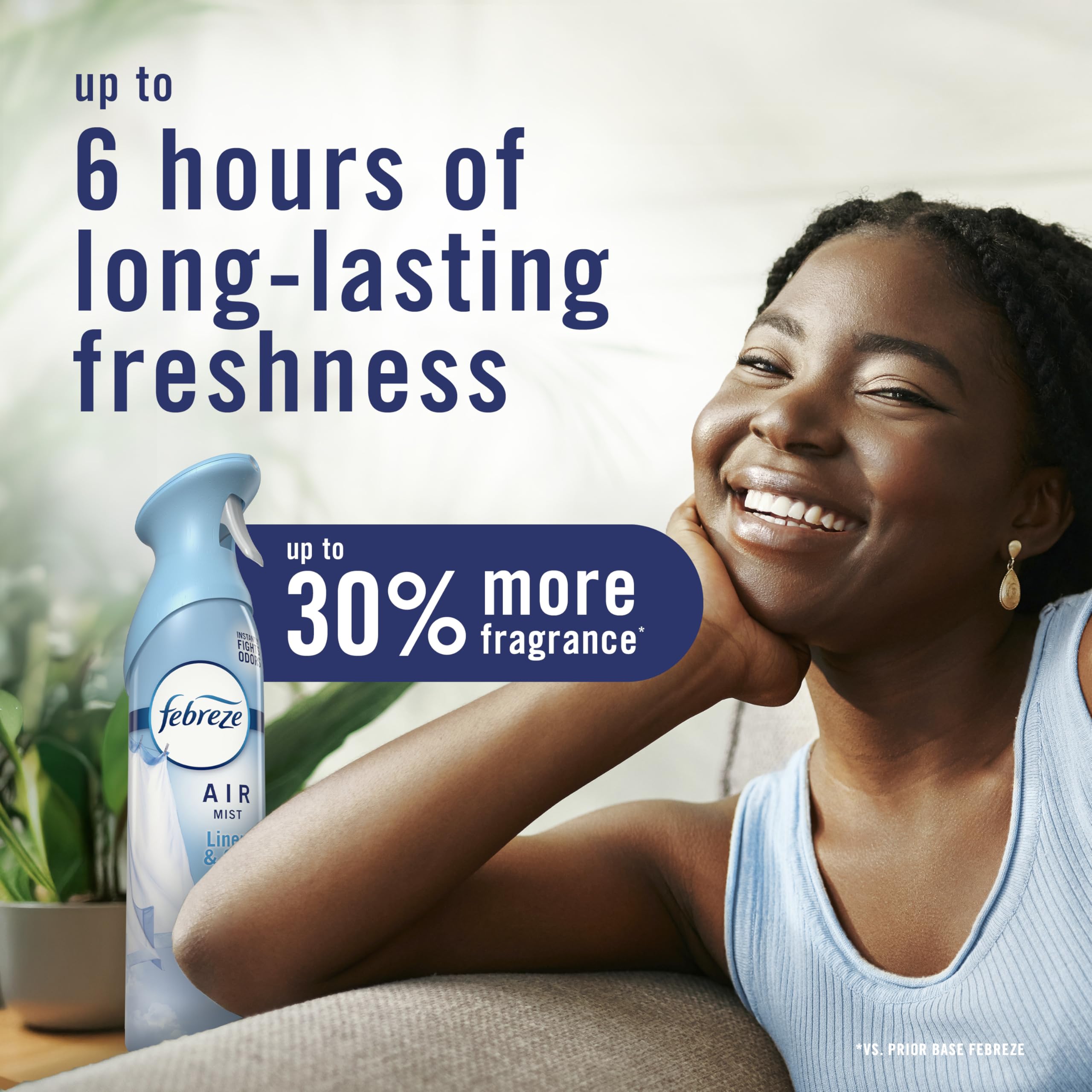 Febreze Air Mist room coverage across living spaces