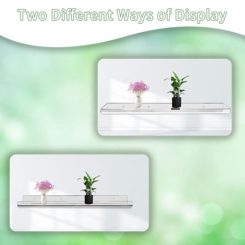Febwind clear acrylic shelf ideal for makeup storage and easy access