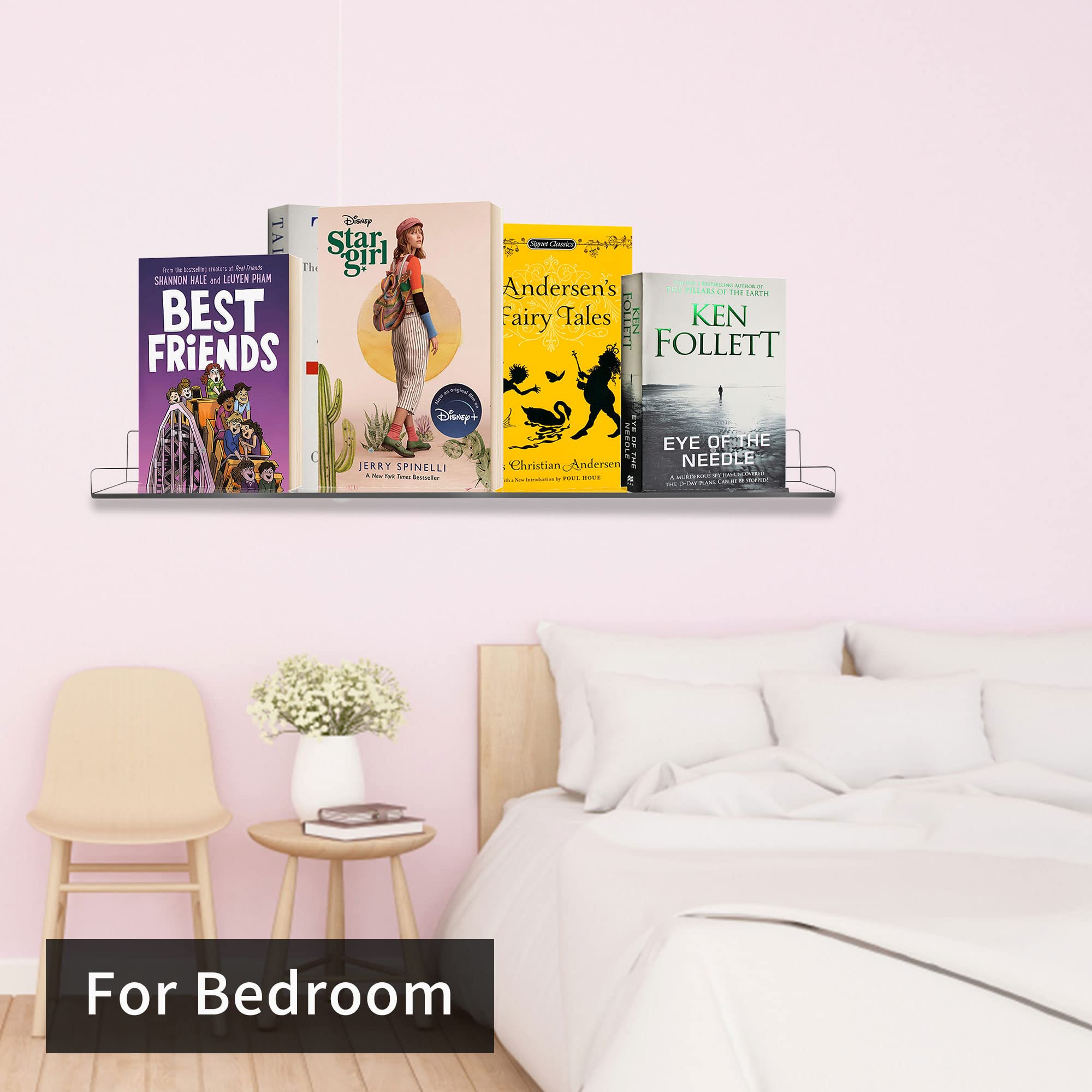 Febwind trophy and figurine display shelf adding a contemporary touch