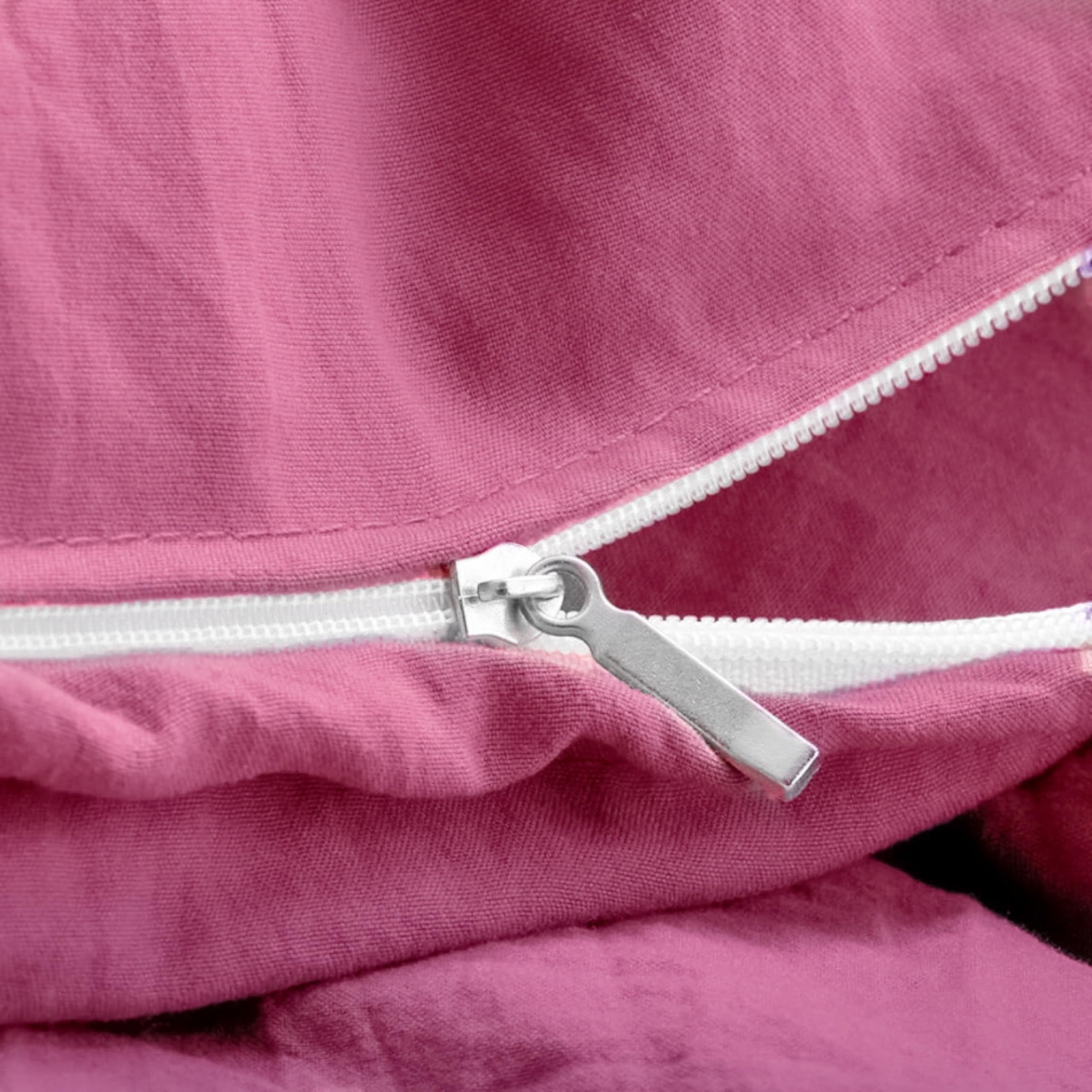 FEDALI HOME Rouge Pink Duvet Cover Queen packaging and care-friendly design
