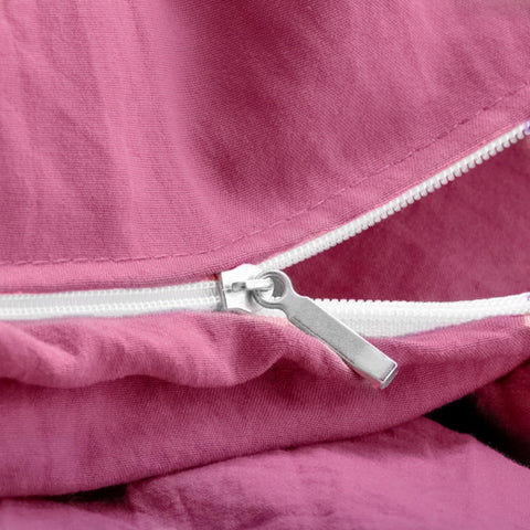 FEDALI HOME Rouge Pink Duvet Cover Queen packaging and care-friendly design