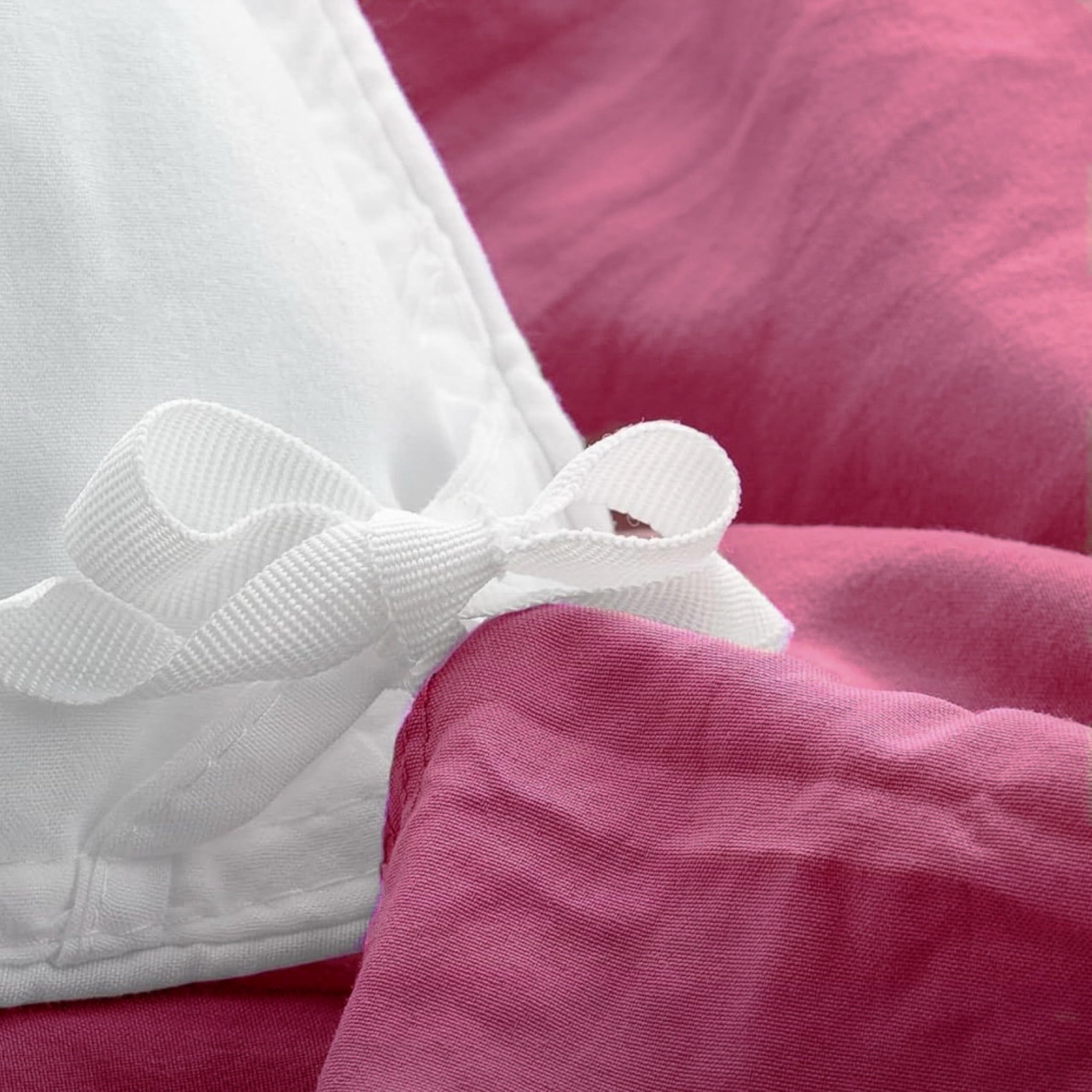 FEDALI HOME Rouge Pink Pillow Shams standard included for a cohesive bed setup