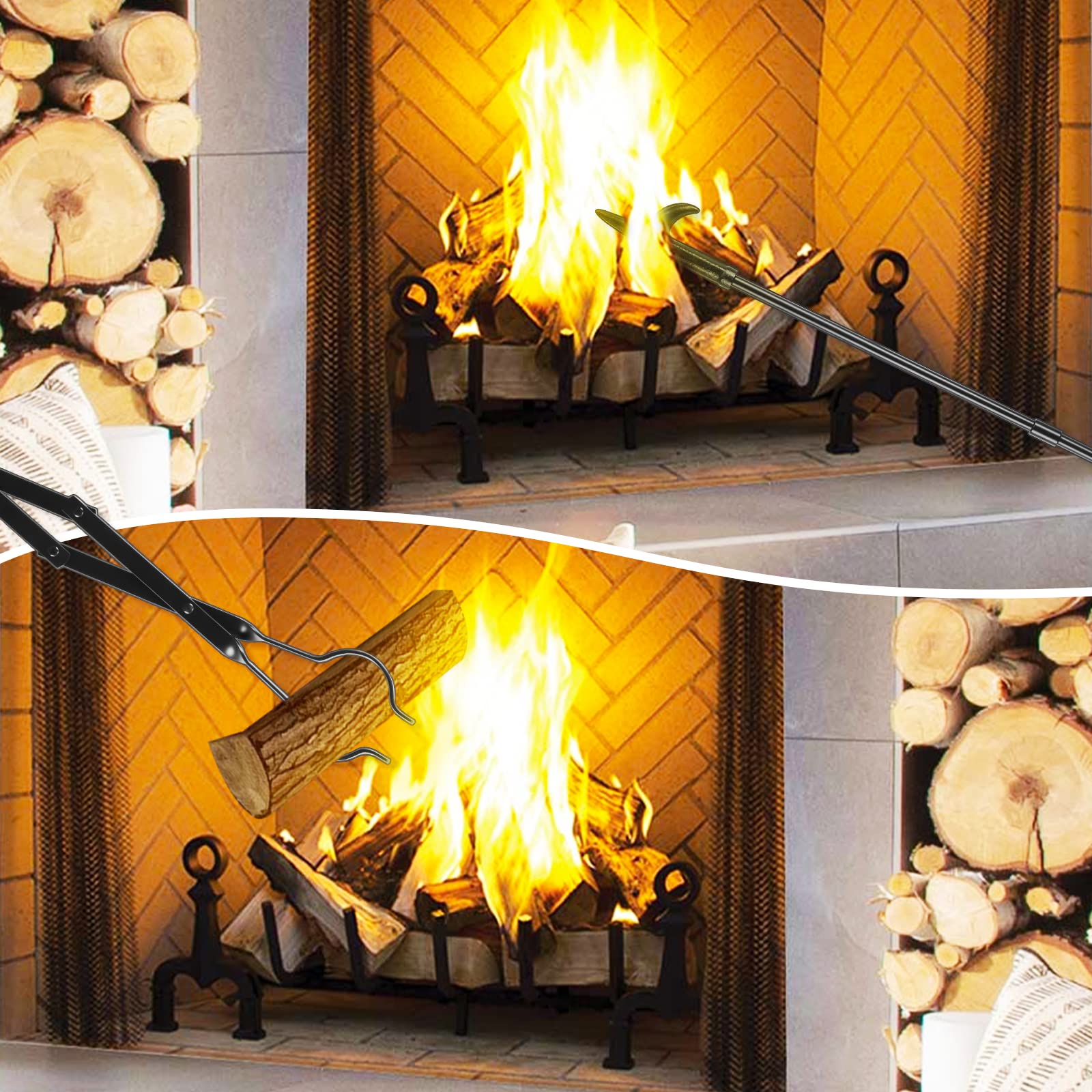 FEED GARDEN firepit tools in use for safe fire management.