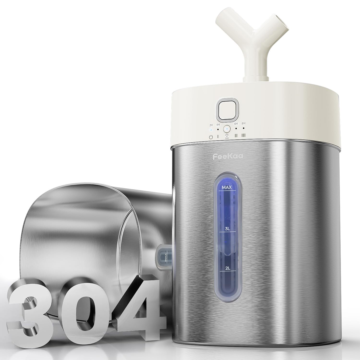 Feekaa stainless steel humidifier tank for easy cleaning and hygiene.