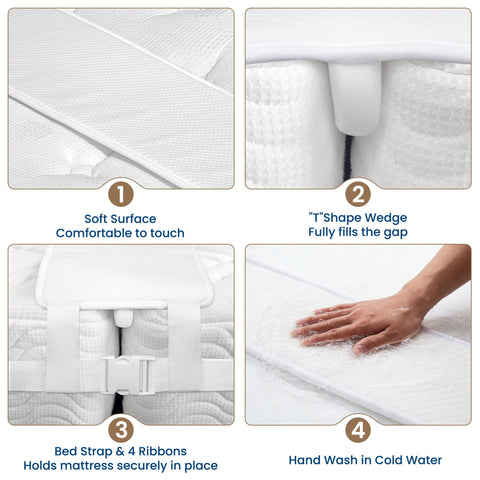 FeelAtHome bed-bridge high-density-foam offers durable, comfortable support
