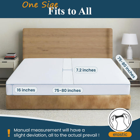FeelAtHome secure strap setup stabilizes mattresses together all night.