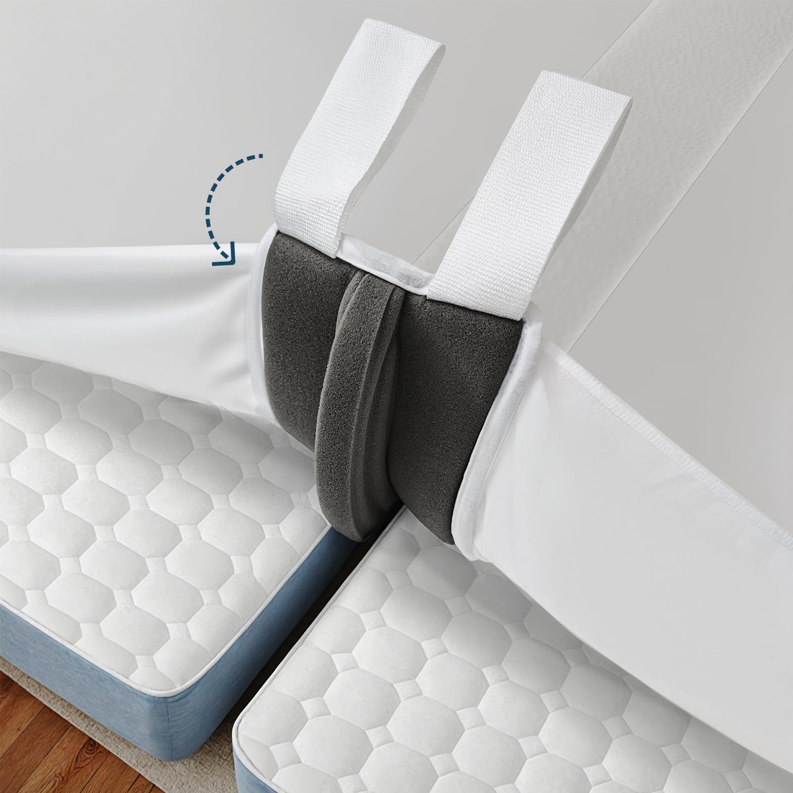 FeelAtHome twin-to-king bridge assembly creates a seamless king surface.