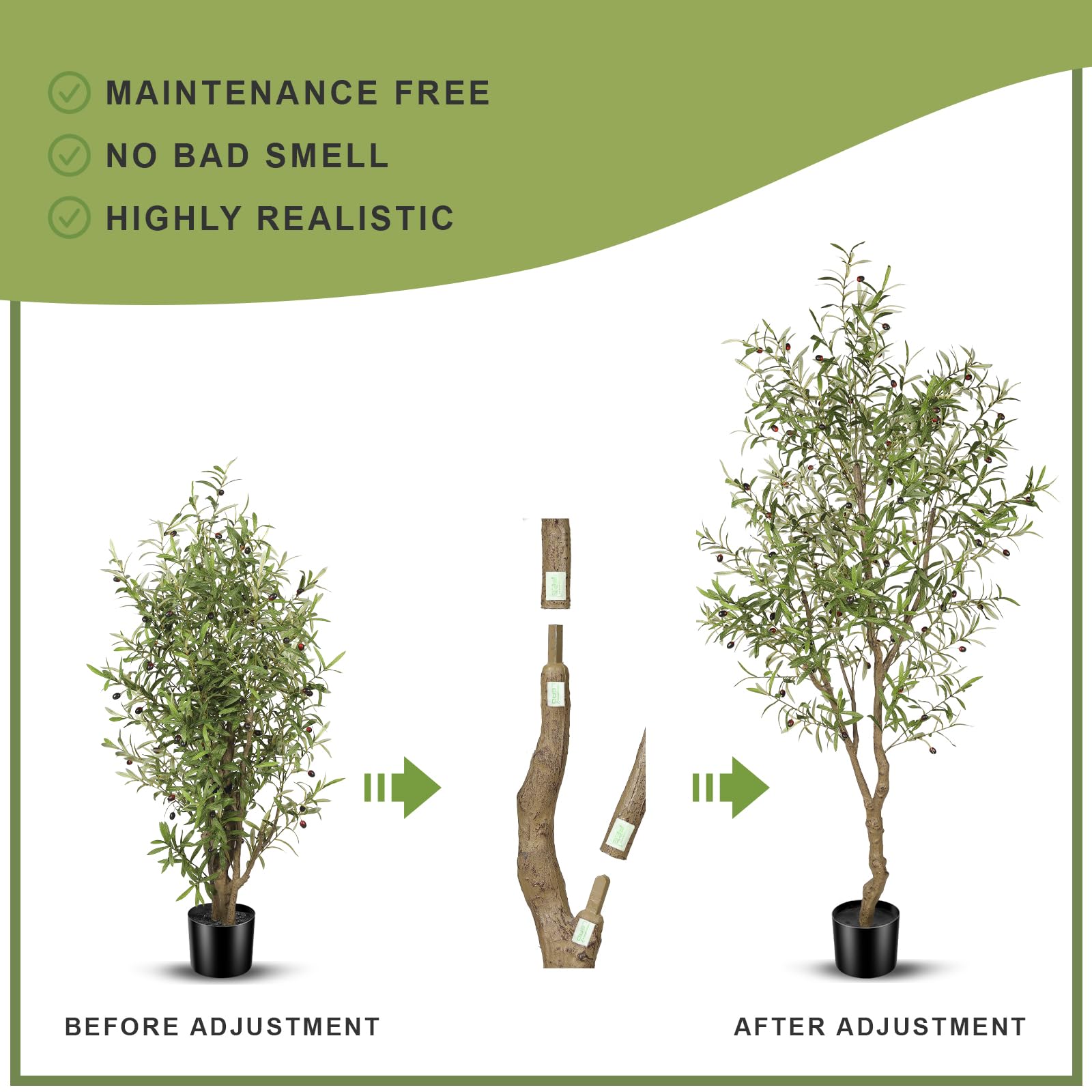 FEELEAD 7ft artificial tree supports mini lights for ambiance.