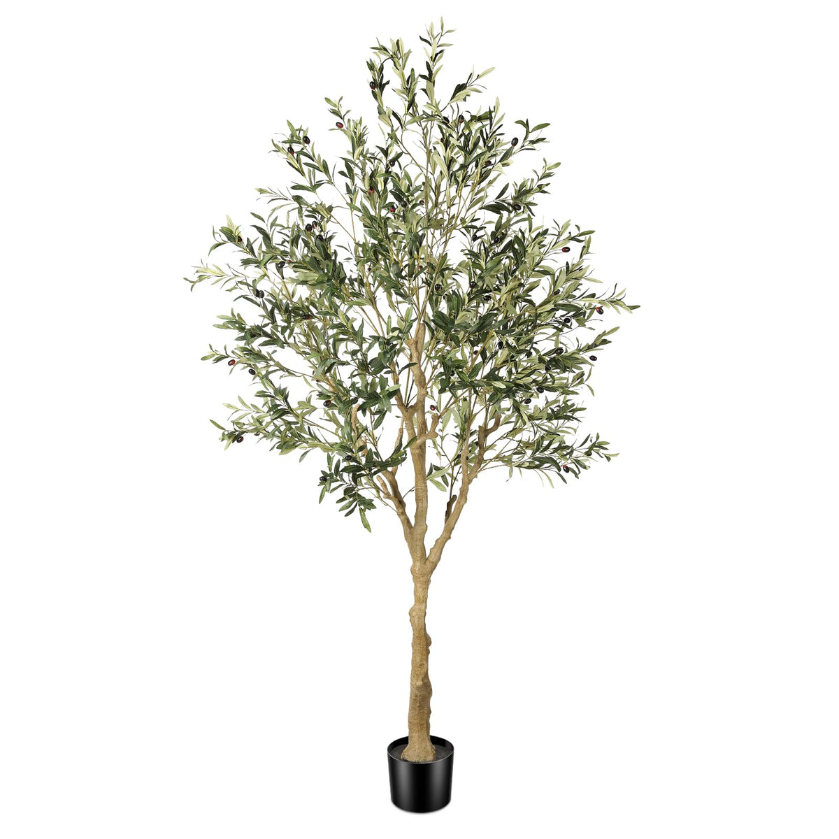 FEELEAD 7ft olive tree full view for dramatic indoor greenery and height