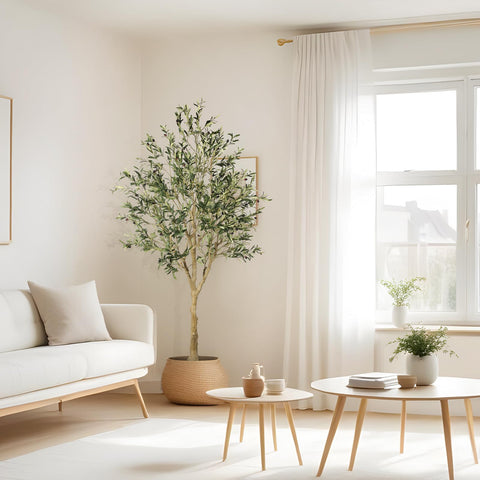 FEELEAD 7ft office decor adds timeless elegance