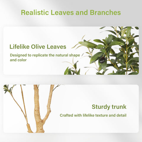 FEELEAD olive-tree adjustable branches shaped to your preferred fullness